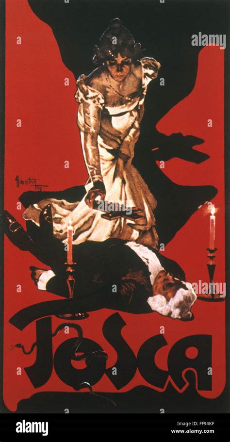 Puccini Tosca Poster 1900 Nposter By Hohenstein For The First