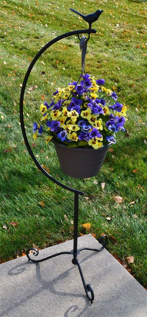 Hanging Flower Basket Stand Idalias Salon