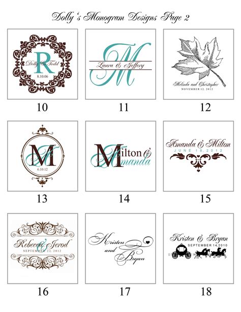 Paper Perfection Monograms And Logos