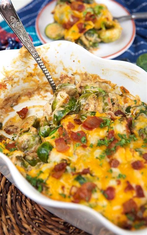 Cheesy Baked Brussel Sprouts Casserole The Suburban Soapbox Brussel