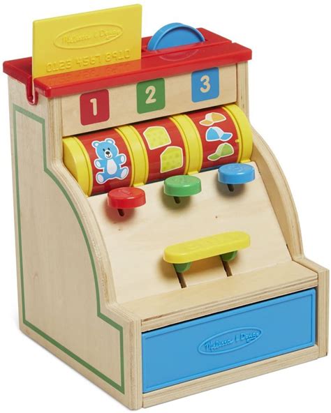Melissa And Doug Classic Toy Sort And Swipe Wooden Cash Register Best