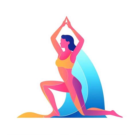 Premium Ai Image Pose Yoga Illustration