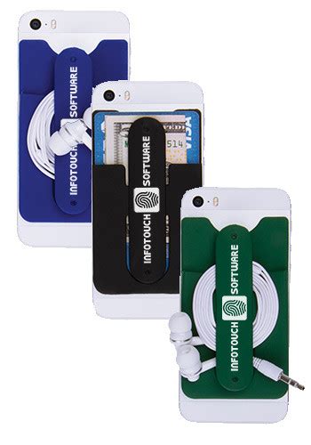 Promotional 3 In 1 Cell Phone Card Holders And Stand Il6207