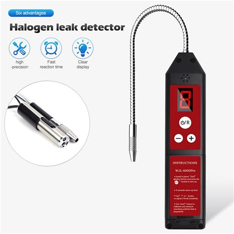 Halogen Leak Detector With Led Light Air Conditioning Hvac Refrigerant