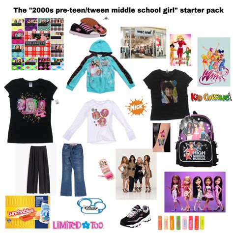 The 2000s Preteentween Middle School Girl Starter Pack Starter Packs Know Your Meme
