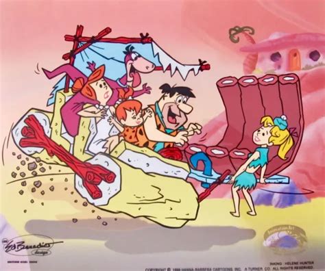 Hanna Barbera The Flintstones Freds Big Tip Animation Art Sericel Cel