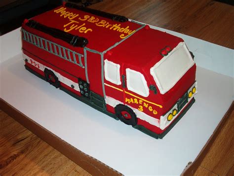 Birthday Cake Fire Truck Birthday Cakes