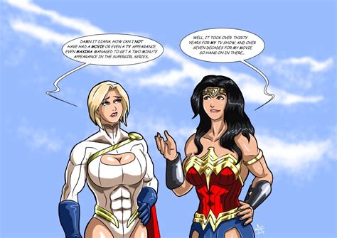 Power Girl And Wonder Woman By Adamantis On DeviantArt