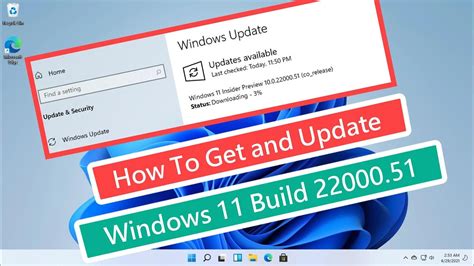How To Get And Update Windows 11 Build 219961 To Build 2200051 New
