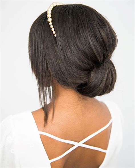 Headband Hairstyles For Brides An Easy Low Updo Perfect For Wedding
