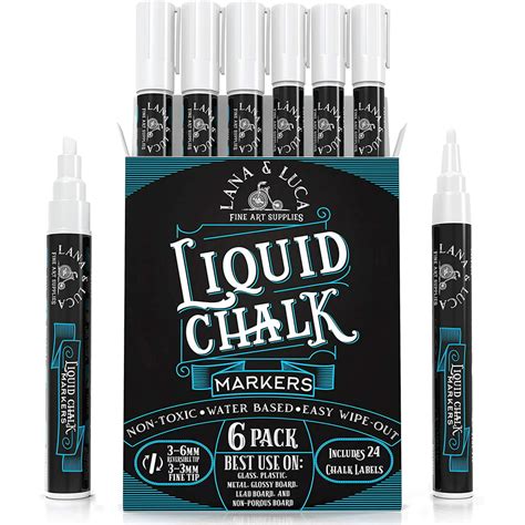 Liquid Chalk Marker Pen White Dry Erase Marker Chalk Markers For