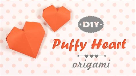 Diy Puffy Heart Origami 3d Paper ♥︎ Heart ♥︎ Youtube