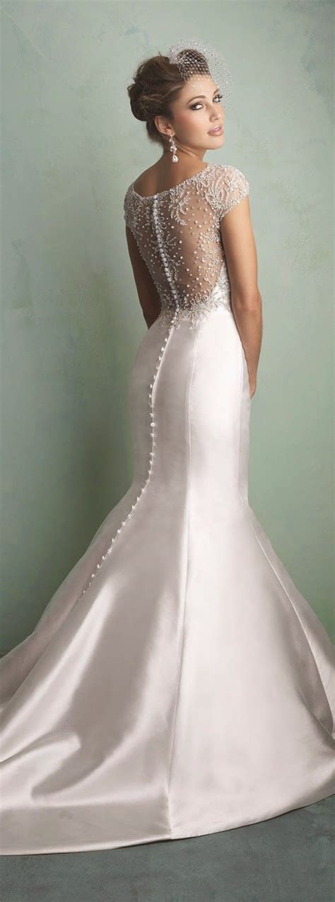 Buttons Down The Back Sophisticated Wedding Gowns