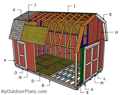 12x20 Gambrel Shed Plans Myoutdoorplans Free Woodworking Plans And