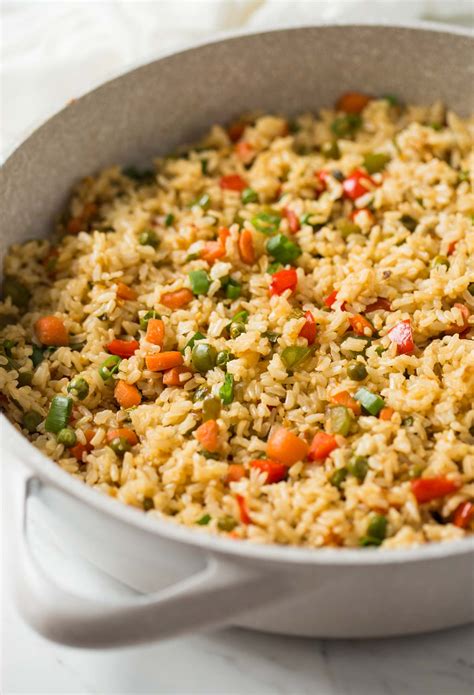 Healthy Fried Brown Rice With Vegetables Asian Fried Rice