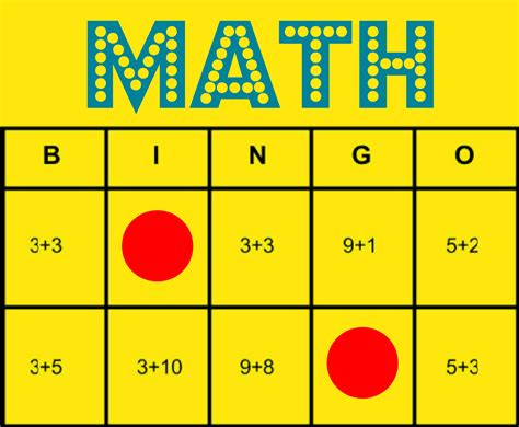Free Math Bingo Printable
