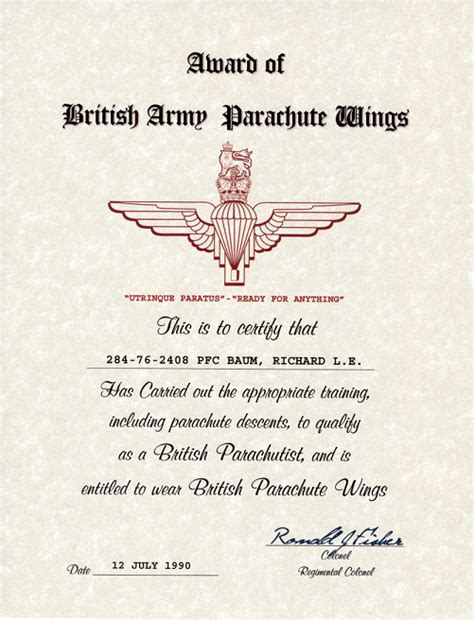 British Army Parachute Wings
