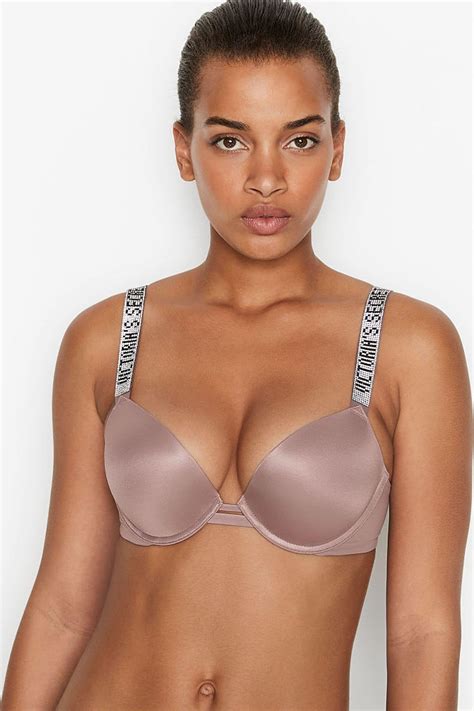 victoria s secret very sexy push up cleavage satin tan hot sex picture