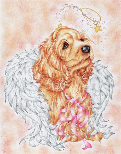Angel Puppy Painting By Cb Studios Fine Art America