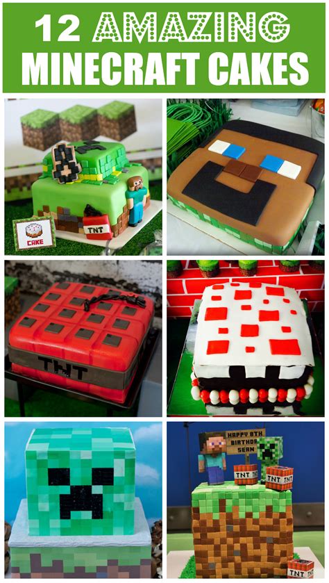 12 Amazing Minecraft Birthday Cakes Catch My Party