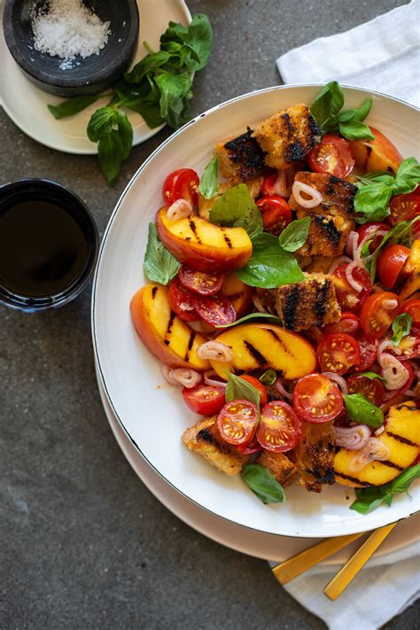 Grilled Peach Panzanella Salad — Salt And Wind Travel