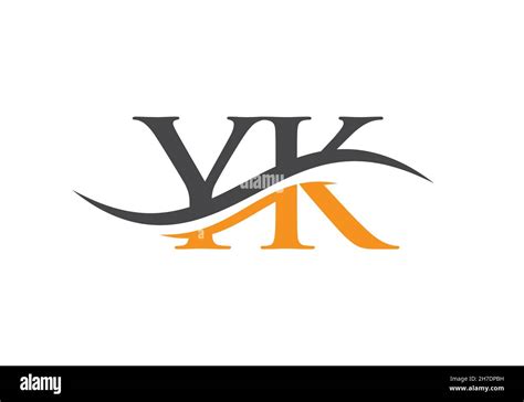 Yk Letter Logo Initial Yk Letter Business Logo Design Vector Template