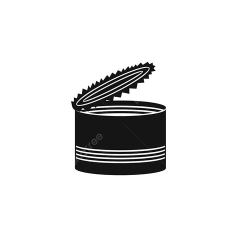 Tin Can Phone Clipart Hd PNG Open Tin Can Icon Simple Style Style