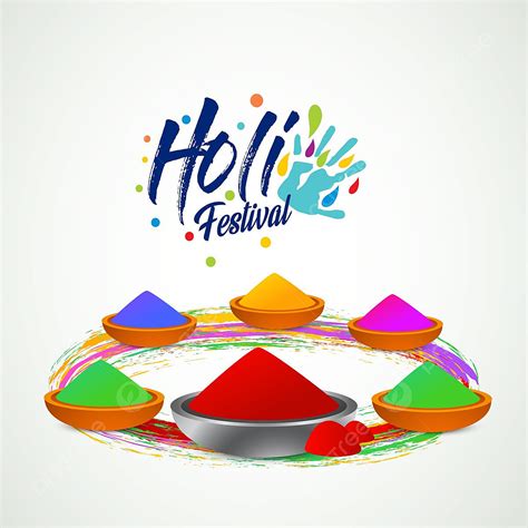 Happy Holi Festival Vector Design Images Holi Festival Card With