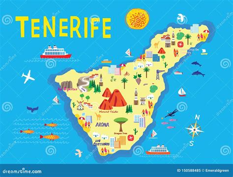 Tenerife Map Vector Illustration 17583140