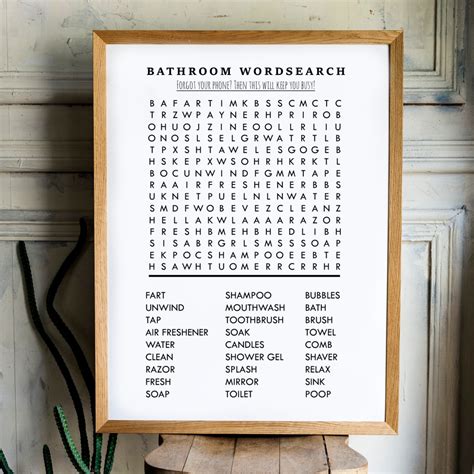 The Great Bathroom Word Search Sign Free Bathroom Word Search Svg Fb63