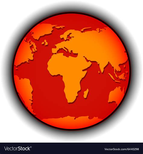 Global Warming Globe Royalty Free Vector Image