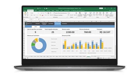 Planilha De Controle De Ligações Realizadas Em Excel 40 Luz Prime