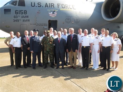 Zambia Contingent Of Senior Us Military Personnel Arrived In Zambia
