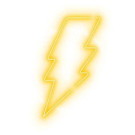 Neon Thunderbold Power Icon Thunderbolt Neon Thunderbolt Neon Png
