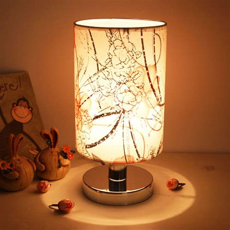 Modern Table Lamps Fabric Shade Small Bedroom Unique Discount Unusual Lamps Small Lamps Lamp
