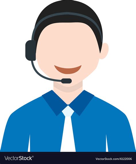 Call Center Agent Royalty Free Vector Image Vectorstock