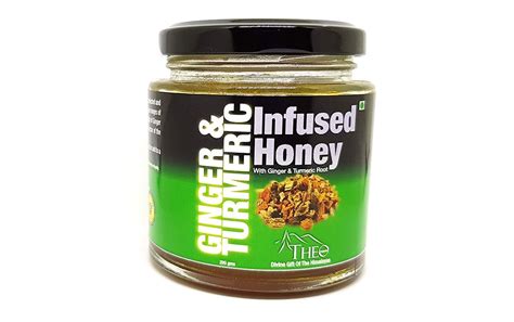 Theo Organics Ginger Turmeric Infused Honey Glass Jar Grams