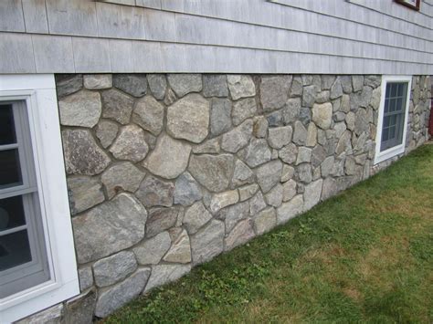 Stone Veneer Transforms Concrete Foundation Stone Panels Exterior