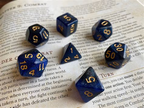 Polyhedral Dice Set Divination Dnd Dice Set Dungeons Etsy