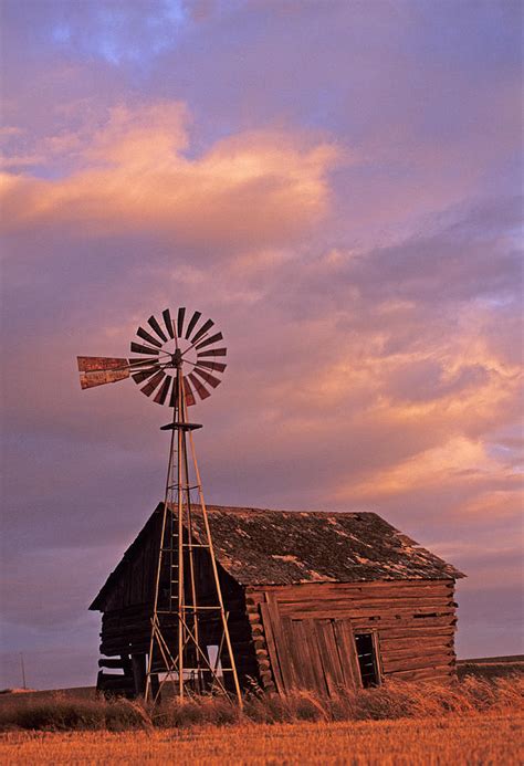 Windmill And Barn Sunset Photograph By Doug Davidson Fine Art America
