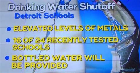 Drinking Water Shut Off In Detroit Public Schools Cbs News