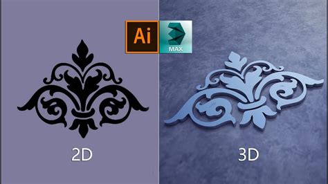 Convert 2d Image To 3d Model In 3ds Max Youtube