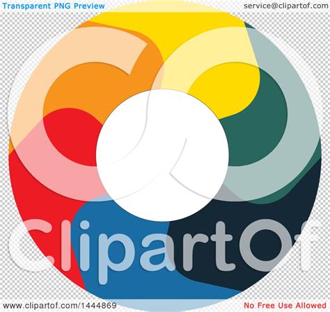 Clipart Of A Colorful Round Logo Design Royalty Free Vector