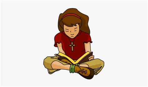 Download Nice Teenager Cliparts Girl Reading Bible Clipart Hd
