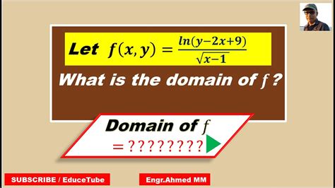 Mcmaster University Math Test 1m03 10 Domain Of Function Youtube