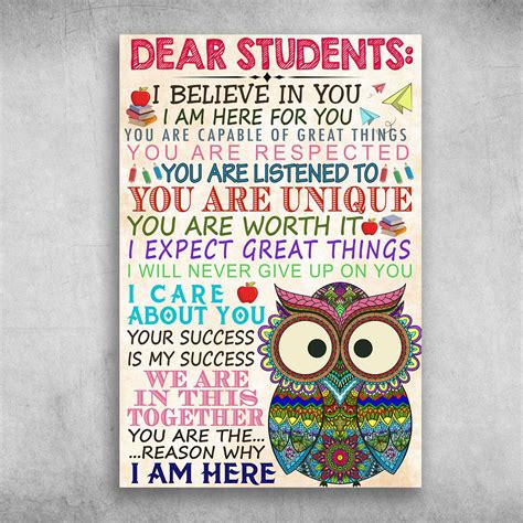 Dear Students I Believe In You I Am Here For You Success Fridaystuff