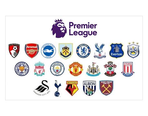 Formed in 1992, the premier league is an english top professional league for men's association football clubs. Premier league team logos