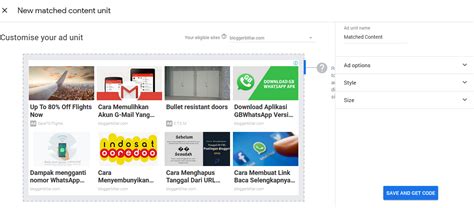 Cara Memasang Iklan Adsense Matched Content Pada Template Viomagz Tips Blog Builder