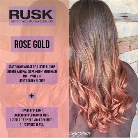 Brown Rose Gold Hair Color Formula For A Great Newsletter Photo Exhibition
