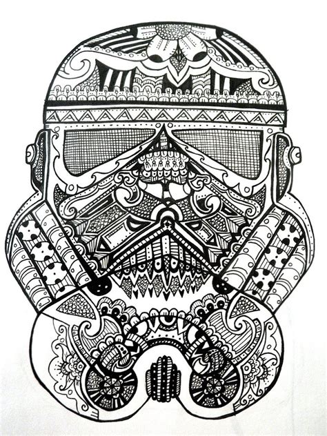 Turn on the printer and click on print the drawing. Stormtrooper Sugar Skull by RoseRed66 on DeviantArt